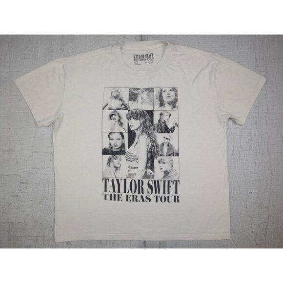 Taylor Swift The Eras Tour Cream T-Shirt Official Merch Concert XL - Picture 1 of 7